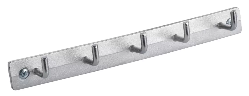 Towel rack with 5 hooks